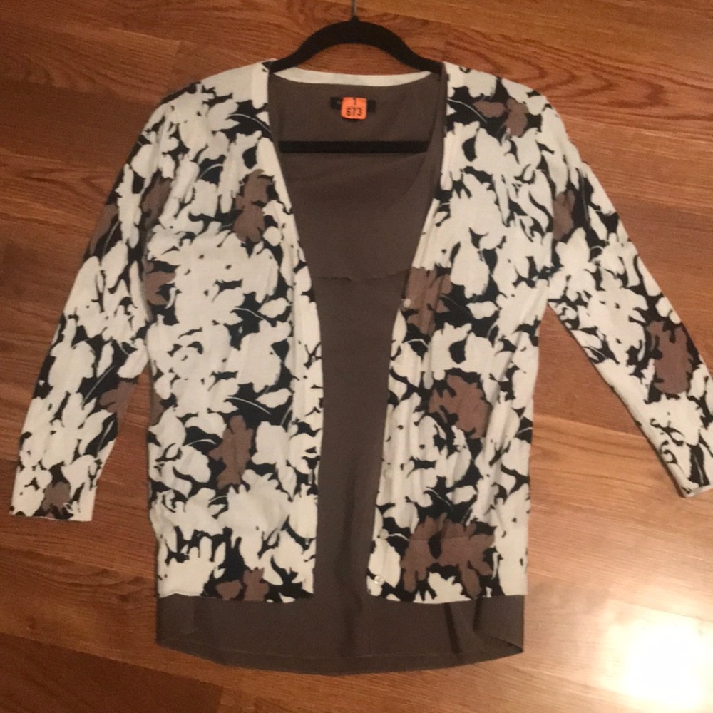 LOFT & BR blouse and cardigan XS